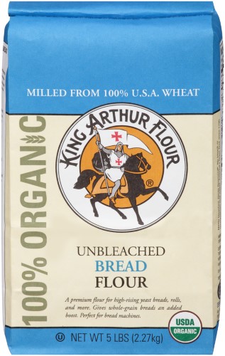 Baking Needs-King Arthur Flour Organic Unbleached Bread Flour 5 Lbs ...