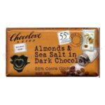 Candy & Chocolate-Chocolove 55 % Mini Dark Chocolate Bar Almonds & Sea Salt
