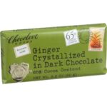 Candy & Chocolate-Chocolove Chocolate Bar Dark Ginger Crystalized