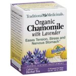 Coffee, Tea & Cocoa-Traditional Medicinals Organic Chamomile with Lavender Herbal Tea Bags, 16 Count