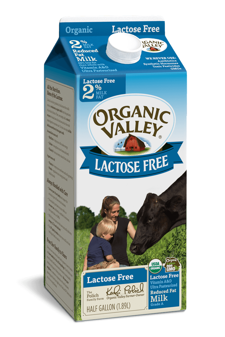 Milk-Organic Valley Organic Lactose Free Reduced Fat 2% Milk, Ultra ...