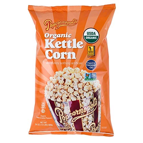 PopcornPopcornopolis Organic Kettle Corn palomitas kettle natural