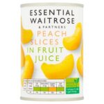 Pantry & Dry Goods-Waitrose Peach Slices in Grape Juice